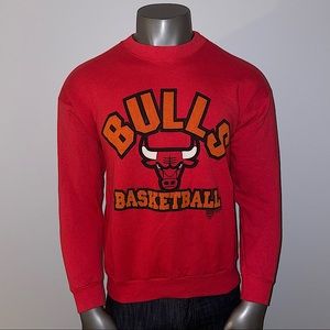 Vintage Chicago Bulls NBA Basketball 90’s Red Crewneck Men’s Large Sweatshirt